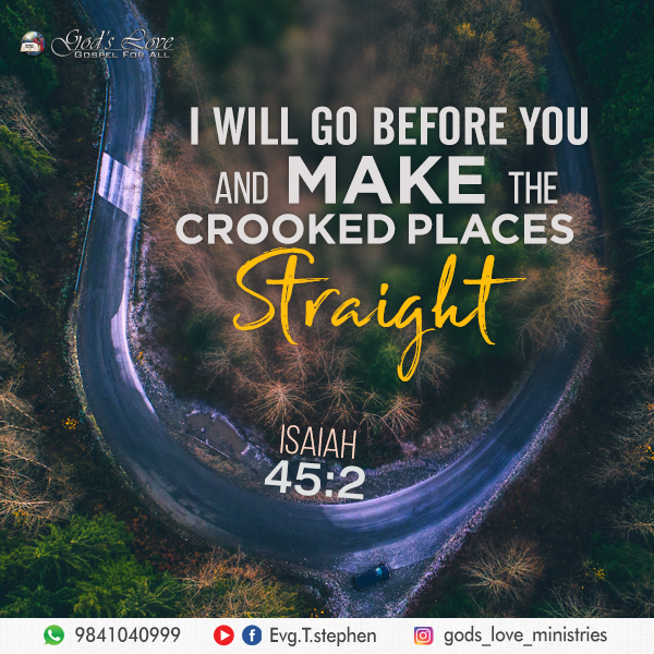 Isaiah 45 2 God s Love Ministries Today s Promise