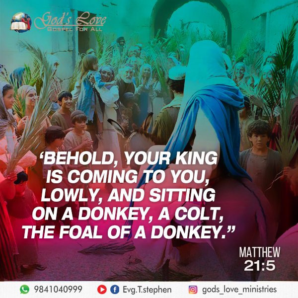 Matthew 215 God's Love Ministries Today's Promise
