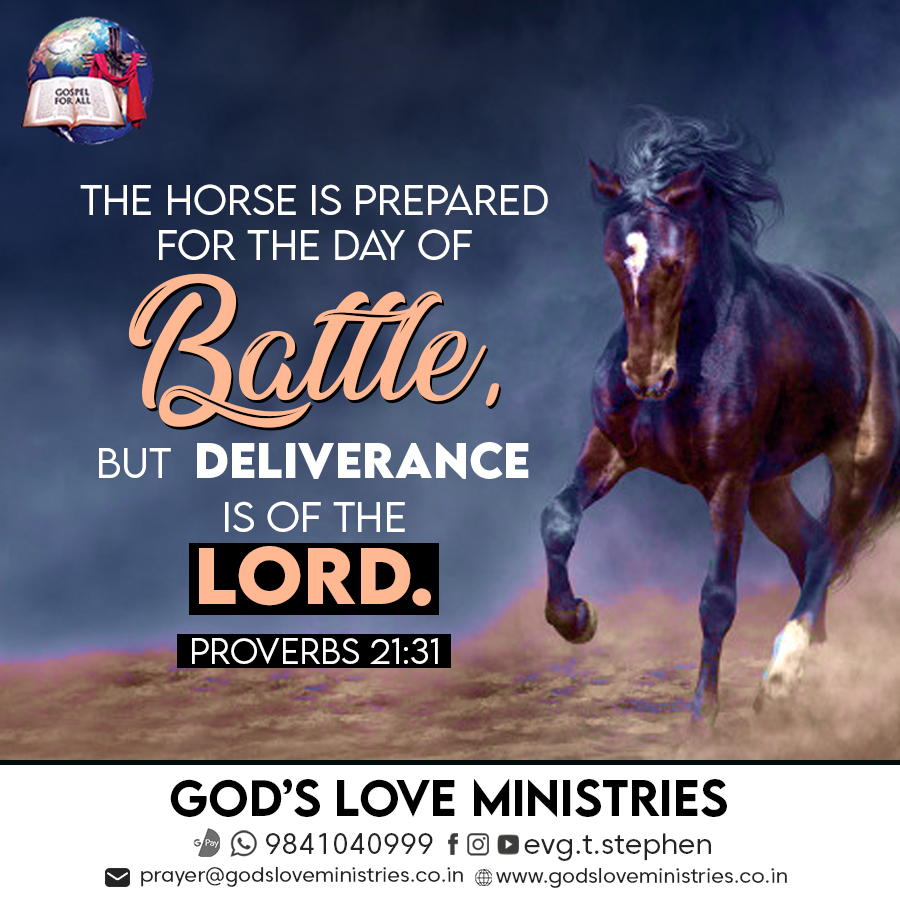 Proverbs 21 31 God s Love Ministries Today s Promise