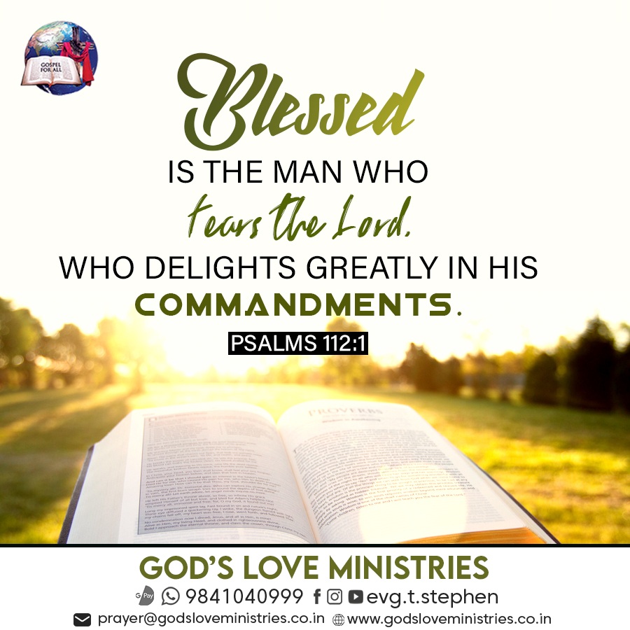 Psalm 112 1 God s Love Ministries Today s Promise