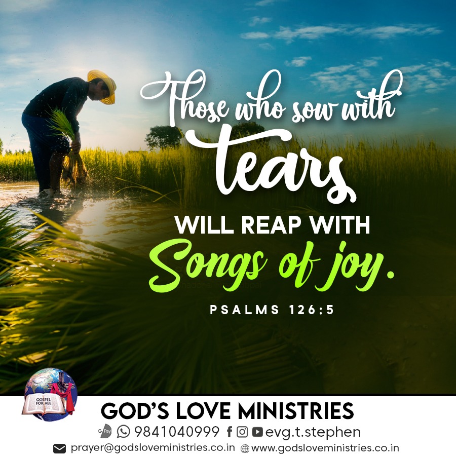 Psalm 126 5 God s Love Ministries Today s Promise
